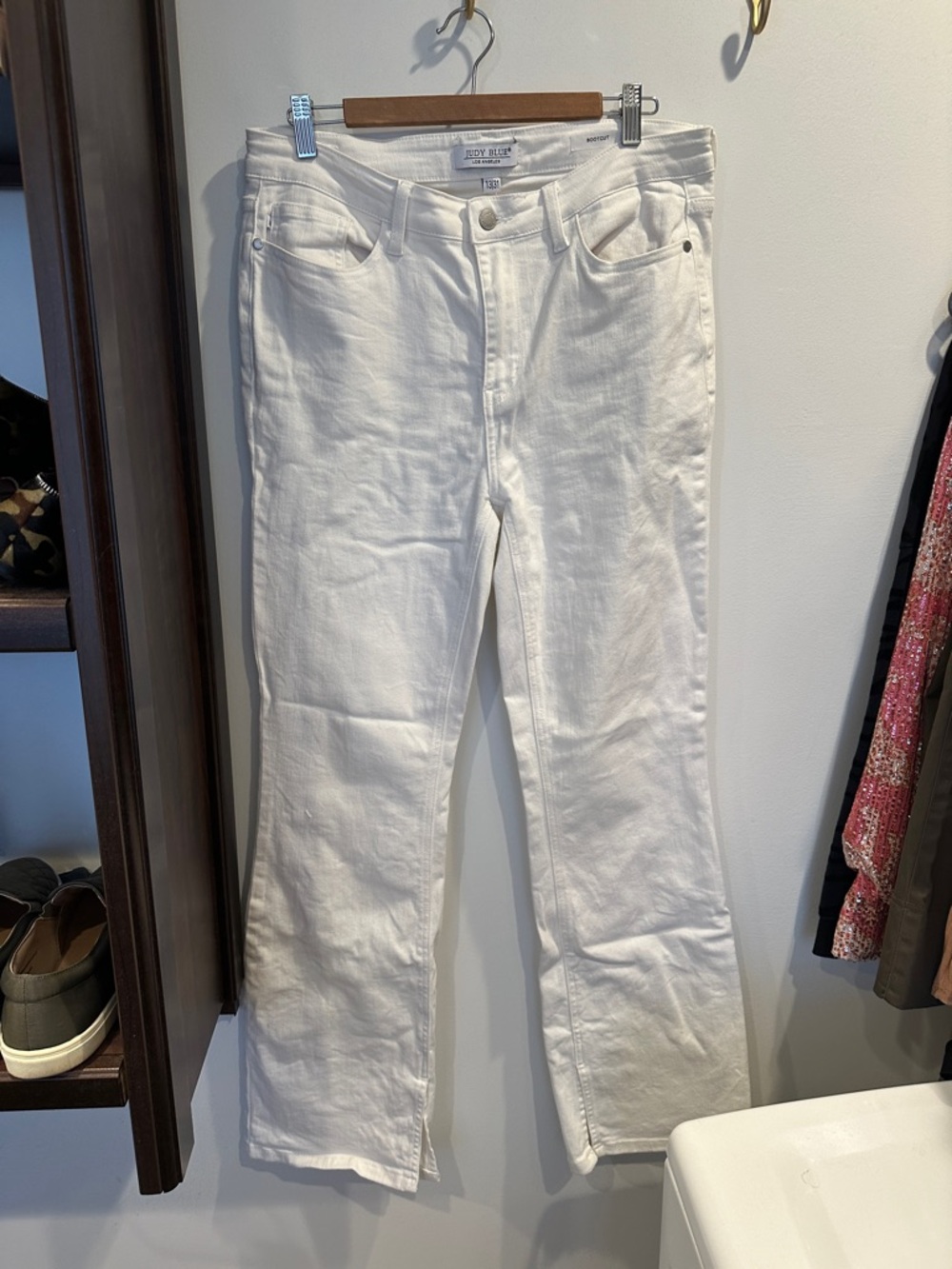 Judy Blue White Boot Cut Jeans